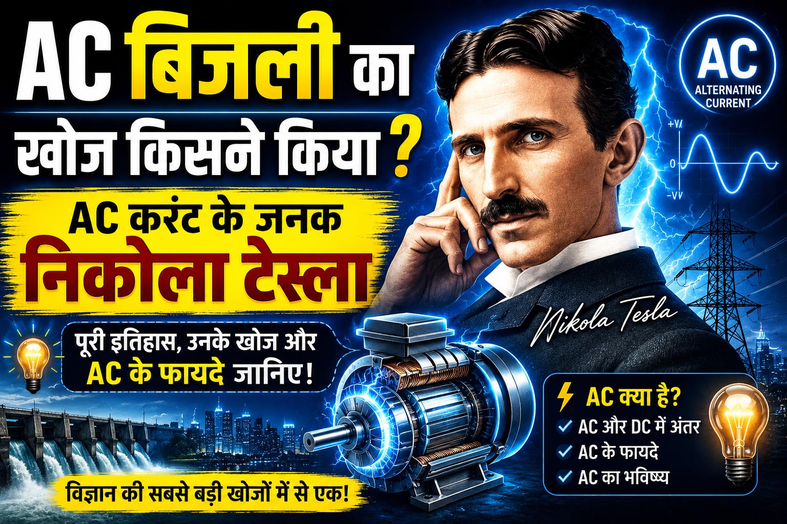 Who discovered AC electricity, Nikola Tesla AC current, AC electricity invention, alternating current history, Nikola Tesla inventions, who invented alternating current, AC vs DC electricity, War of Currents, Thomas Edison vs Nikola Tesla, AC electricity explained, Tesla electricity system, electricity history, modern electrical system, AC power transmission, Tesla coil invention, alternating current facts, electricity science, AC current inventor, Nikola Tesla biography, electricity technology, electric power system, electrical engineering history, AC electricity article, trending science topic, electricity innovations, Tesla inventions history, AC electricity facts, electric current explained, electricity discoveries, electrical science article, modern electricity system, AC current technology, Tesla vs Edison history, electrical innovations, future of electricity, AC electricity keywords, electricity research, science and technology article, power transmission system, electricity learning guide, AC power grid, electric energy systems, Nikola Tesla trending topic, electricity educational article, electrical world history, electric science facts, electricity future technology, smart electricity systems, renewable electricity, power engineering article