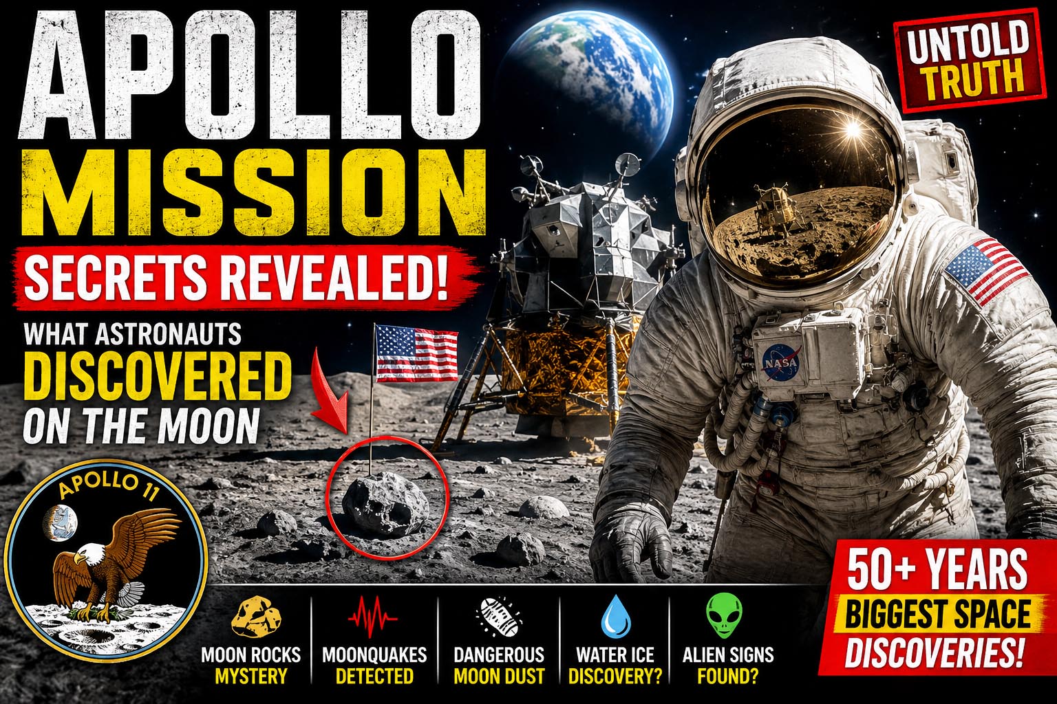 Apollo mission discoveries, Apollo 11 Moon landing, NASA Moon secrets, Moon mission discoveries, Apollo astronauts, lunar exploration, Apollo conspiracy theories, Moon rocks discovery, Apollo 13 story, Moon mysteries, NASA space missions, Moon landing facts, Artemis program, future Moon base, Apollo science discoveries, lunar geology, Moon secrets revealed, space exploration history, Apollo mission facts, NASA discoveries
