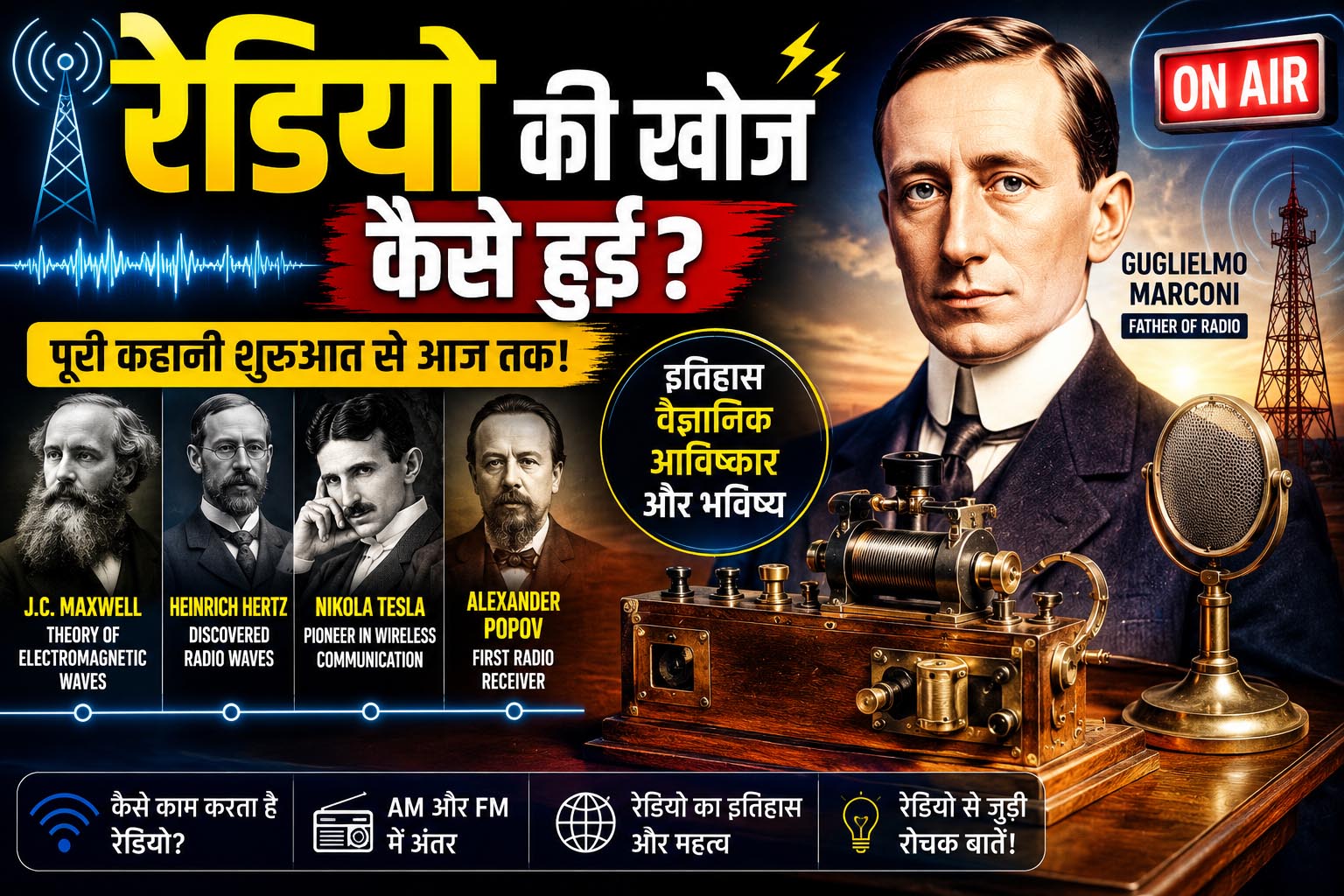 Who discovered AC electricity, Nikola Tesla AC current, AC electricity invention, alternating current history, Nikola Tesla inventions, who invented alternating current, AC vs DC electricity, War of Currents, Thomas Edison vs Nikola Tesla, AC electricity explained, Tesla electricity system, electricity history, modern electrical system, AC power transmission, Tesla coil invention, alternating current facts, electricity science, AC current inventor, Nikola Tesla biography, electricity technology, electric power system, electrical engineering history, AC electricity article, trending science topic, electricity innovations, Tesla inventions history, AC electricity facts, electric current explained, electricity discoveries, electrical science article, modern electricity system, AC current technology, Tesla vs Edison history, electrical innovations, future of electricity, AC electricity keywords, electricity research, science and technology article, power transmission system, electricity learning guide, AC power grid, electric energy systems, Nikola Tesla trending topic, electricity educational article, electrical world history, electric science facts, electricity future technology, smart electricity systems, renewable electricity, power engineering article Who discovered radio, radio invention history, who invented radio, Guglielmo Marconi, Nikola Tesla radio, Heinrich Hertz radio waves, James Clerk Maxwell, radio communication history, wireless communication invention, radio waves discovery, history of radio technology, radio broadcasting, first radio transmission, radio science facts, electromagnetic waves, radio educational article, radio technology explained, AM vs FM radio, modern radio technology, wireless communication systems, trending science topic, radio invention facts, communication technology history, radio keyword SEO, radio article for students, radio technology future, internet radio evolution, radio discovery explained, history of wireless communication, radio science article, radio broadcasting history, famous inventors radio, radio trends 2026, educational science article, wireless technology article, radio systems explained, radio communication science, radio facts and history, future of radio technology, smart radio systems, radio educational guide, science and technology article, wireless communication keywords, radio science trends, radio innovations, radio engineering history, communication technology facts, modern wireless systems, radio discovery facts